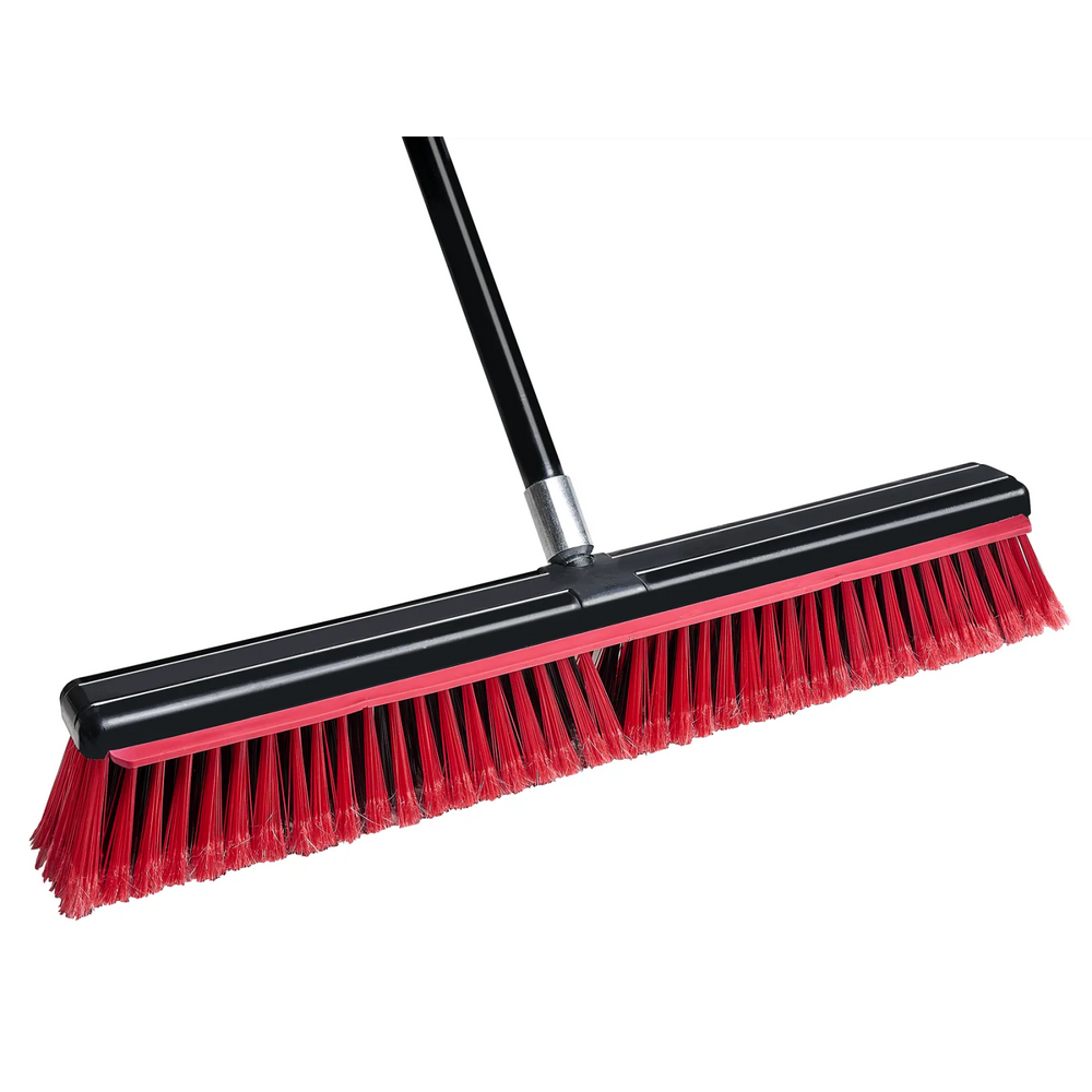 24" Squeegee Push Broom with 54" Metal Handle