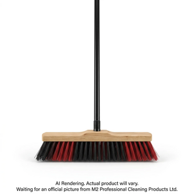 24”/60 cm Black/Red Fiber - Medium with 54”/137 cm - Black Handle
