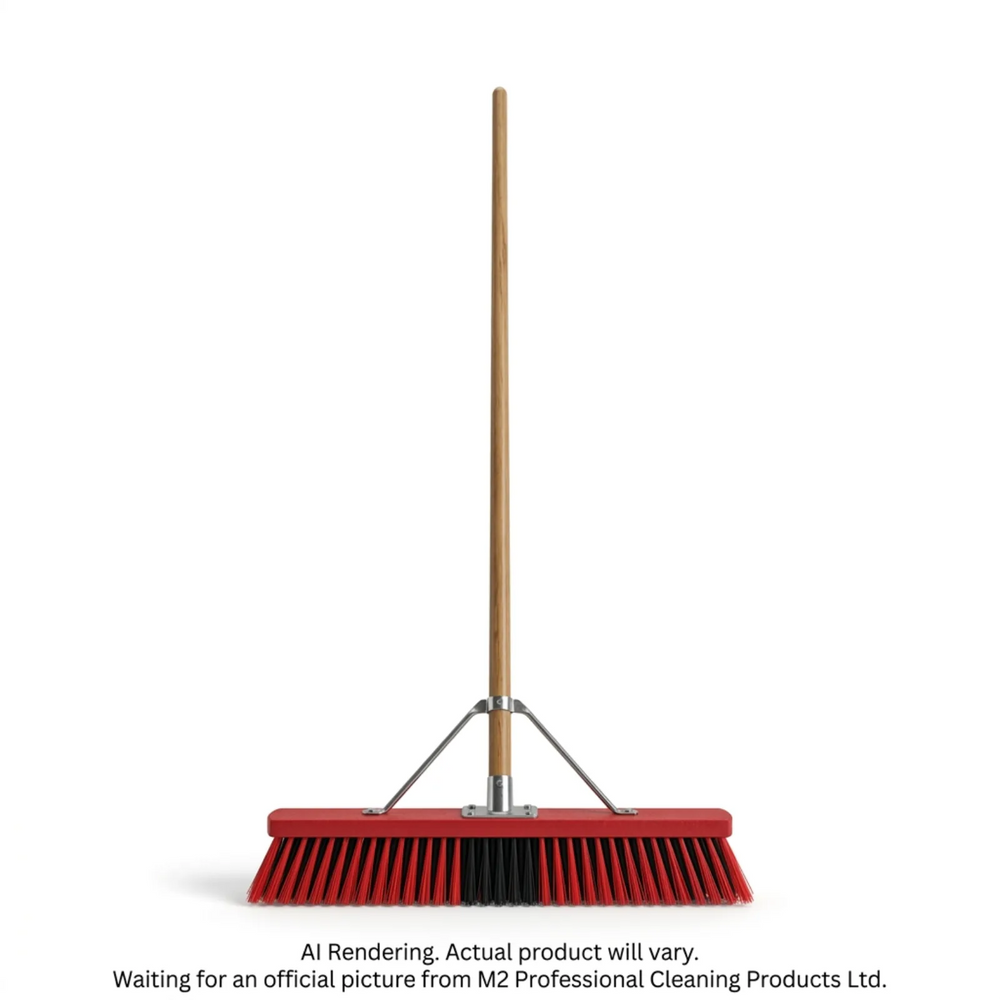 36” Ryno Stiff Red/Black PVC fill,/w brace, & tapered handle Assembled