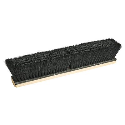 18”/45 cm Side-Clipped Tampico Push Broom with HD Metal Handle and Brace