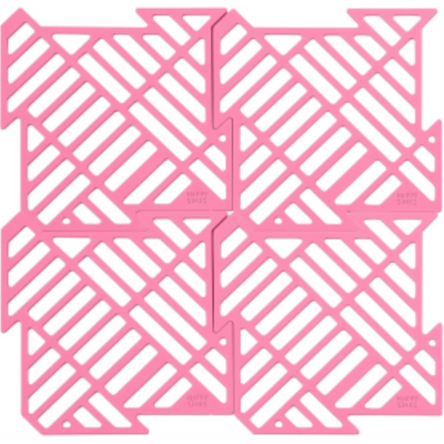 Happy Sinks Garden Rose Puzzle Sink Mat (4pcs/pack) (EB-HS-039)