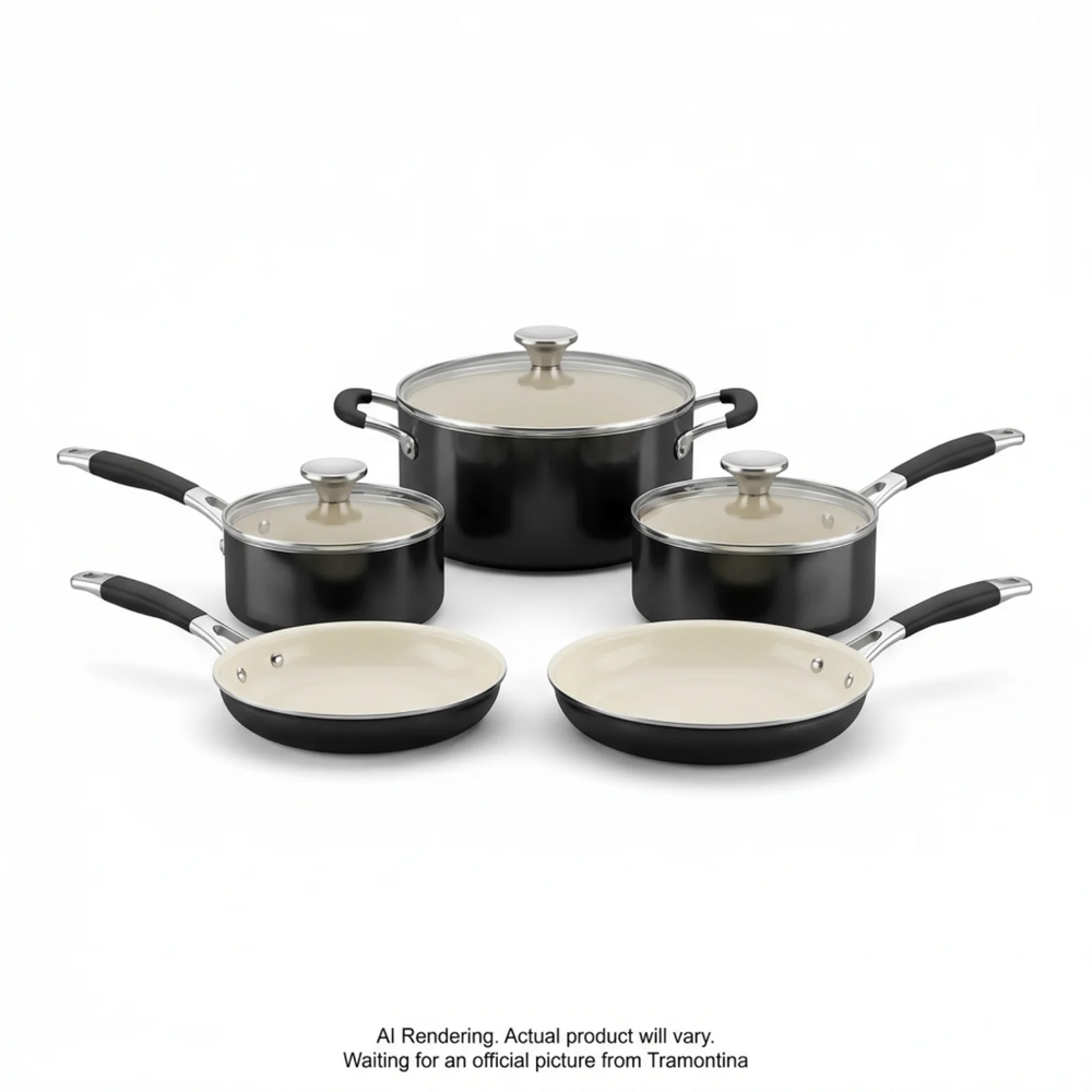 Tramontina 8 Pc Cookware Set - Cf - Porcelain Ename