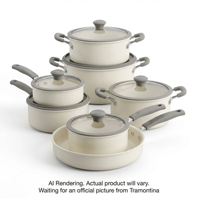Tramontina 11 Pc Nesting Cookware Set - White (80156/143DS)