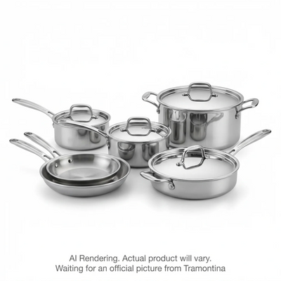 Tramontina Signature 10 Pc Tri-Ply Clad Stainless Steel Cookware Set (80116/248DS)