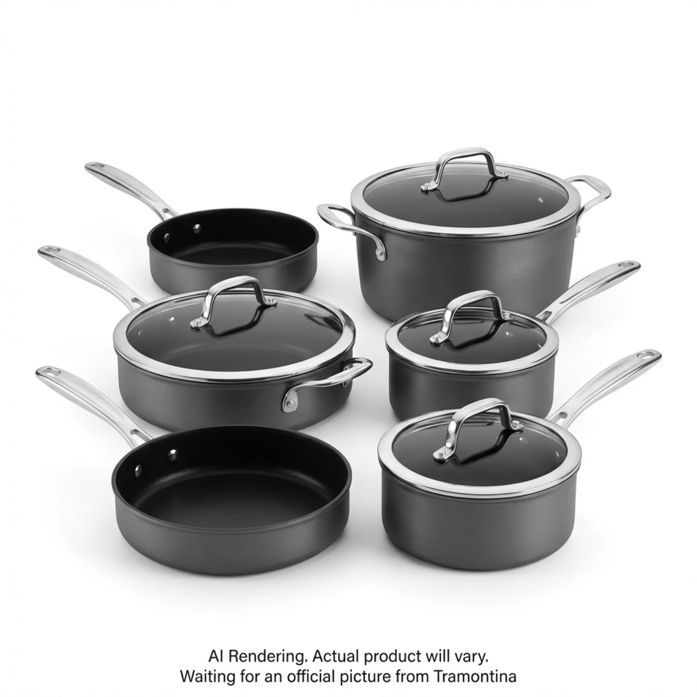 Tramontina 10 Pc Cookware Set - Hard Anodized, Plt
