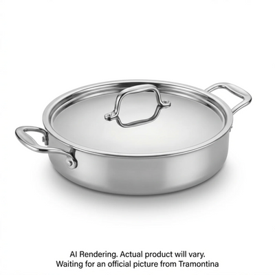 Tramontina 6 Qt Covered Braiser - Tri-Ply Clad (80116/067DS)