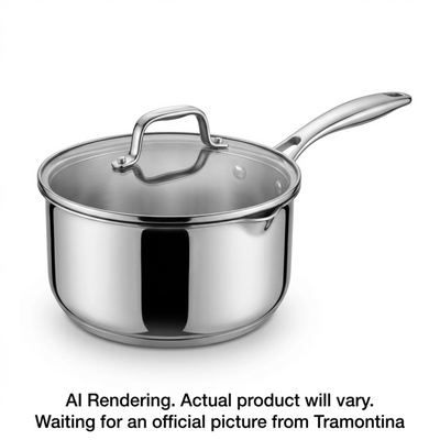Tramontina 2 Qt Covered Sauce Pan - Allegra Stainless Steel (80154/003DS)