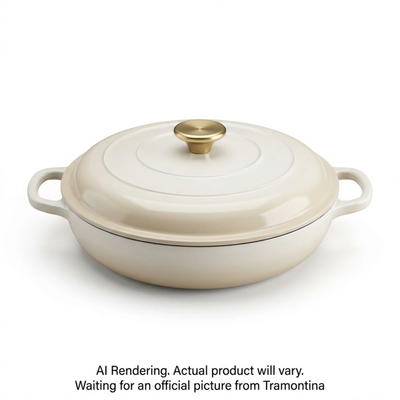 Tramontina 4Qt Covered Braiser White (80131/087DS)