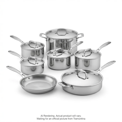 Tramontina Signature 12 Pc Tri-Ply Clad Stainless Steel Cookware Set (80116/249DS)