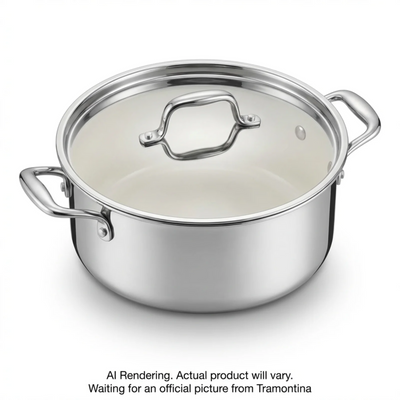 Tramontina 5 Qt Covered Casserole - Stainless Steel Tri-Ply (98051/014DS)