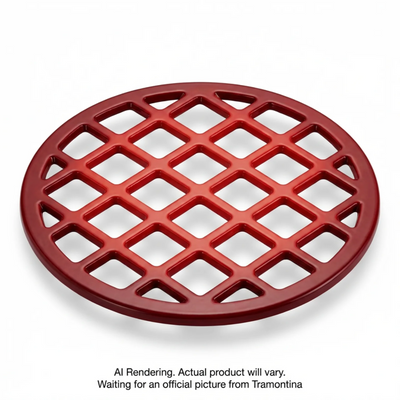 Tramontina 7 In Round Trivet - Cast Iron - Red (80131/062DS)