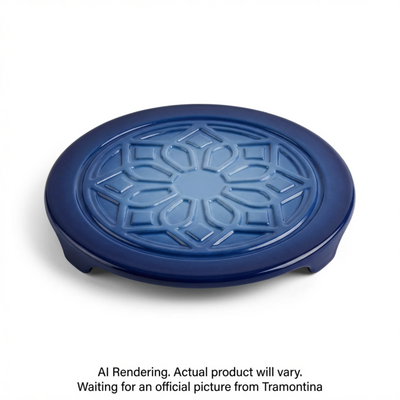 Tramontina 7 In Round Trivet - Cast Iron - Cobalt Blue (80131/079DS)
