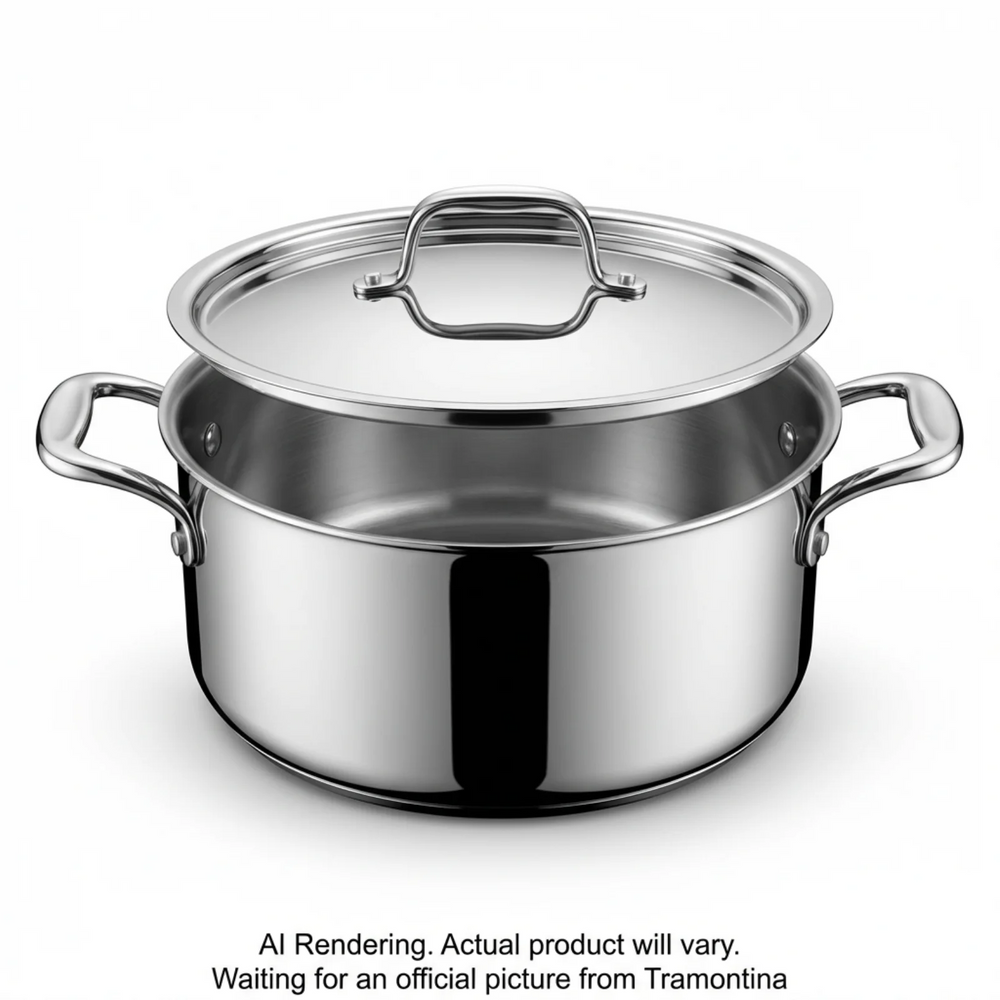 Tramontina Signature 5 Quart Tri-Ply Clad Stainless Steel Covered Dutch Oven