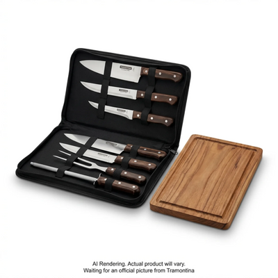 Tramontina Churrasco BBQ 8 Piece Carving Set with Carry Case (80905/020DS)