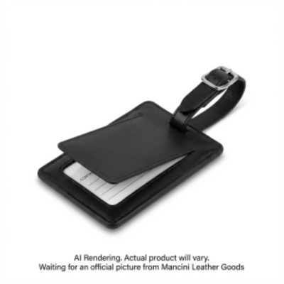 Mancini Luggage Address Tag (2010112-BLACK)