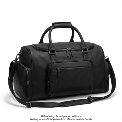 Mancini Buffalo Carry-On Duffle Bag (99-5470-BLACK)