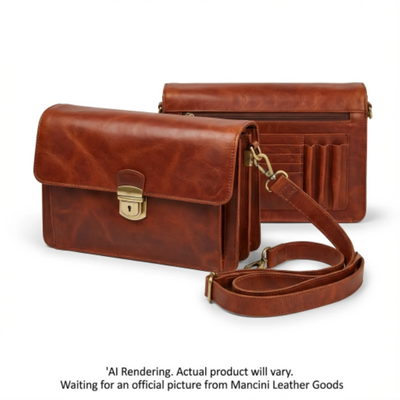 Mancini Unisex Bag Back Organizer (1410-07-COGNAC)