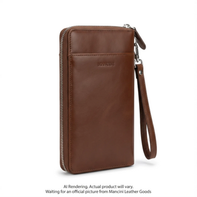 Mancini Equestrian-2 RFID Passport Travel Organizer (52945-BROWN)