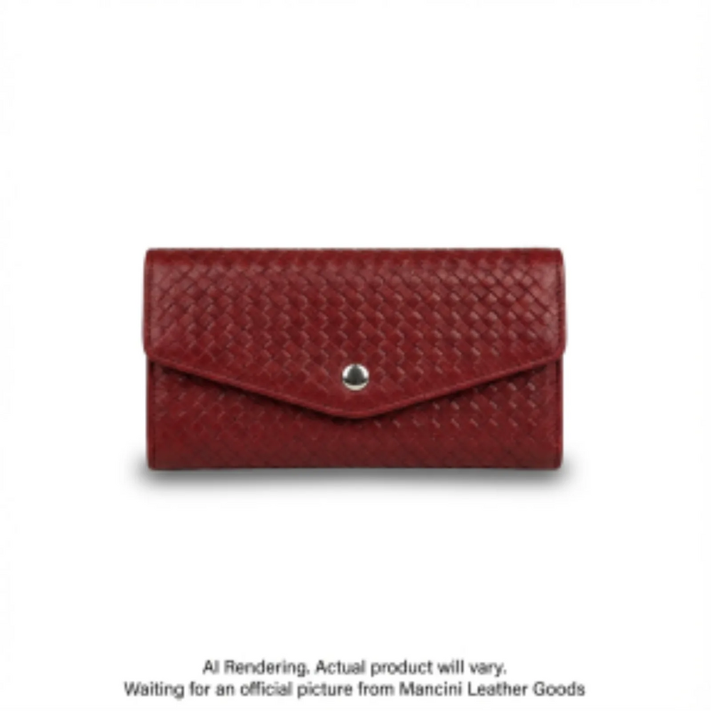 Basket Weave RFID Secure Quadruple Fold Wallet