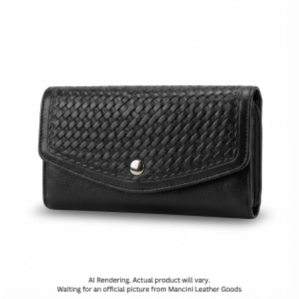 Basket Weave RFID Secure Trifold Wallet