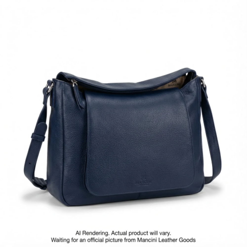 Pebbled Scarlet Crossbody Hobo bag