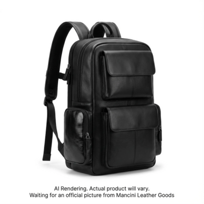 Mancini Buffalo Collection Backpack for 15.6" Laptop (99-5479-BLACK)