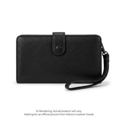 Mancini RFID Secure Cell Phone Wristlet (8700370-BLACK)