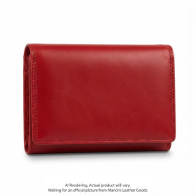 Mancini Sonoma Women’s Medium Clutch Wallet with Enhanced RFID Protection (6800371-RED)