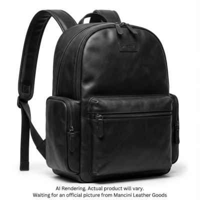 Mancini Buffalo Collection Backpack for Laptop and Tablet (99-5471-BLACK)