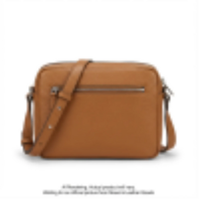 Mancini Camel Pebbled Charlize Crossbody Bag (HBP1064-CAMEL)