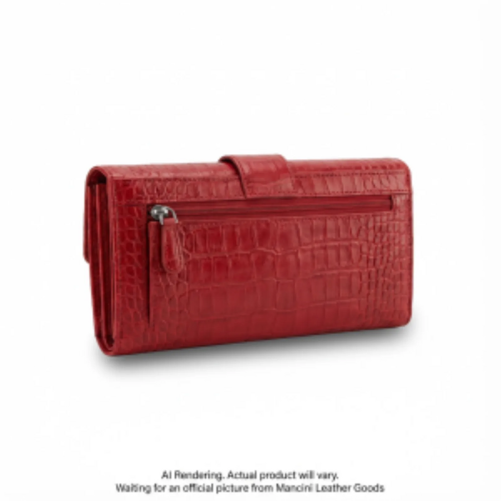 Croco RFID Secure Quadruple Fold Wallet