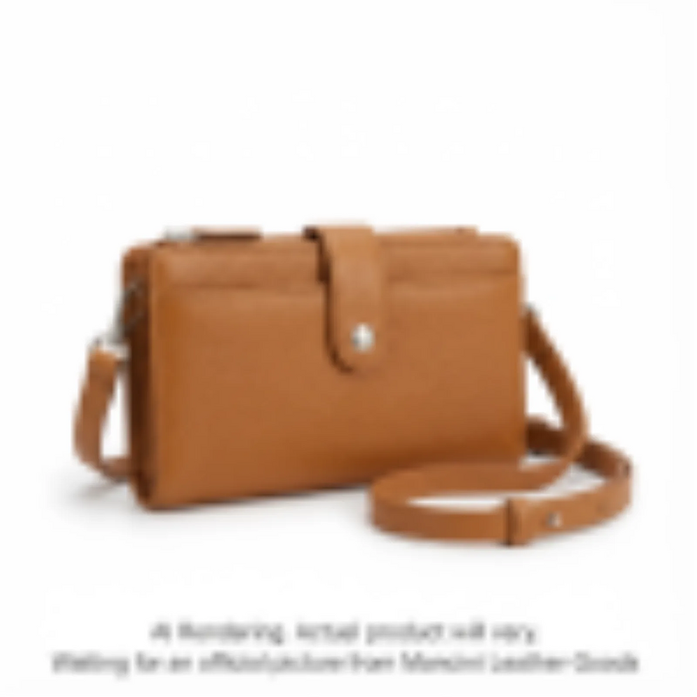 Pebble RFID Crossbody Wallet