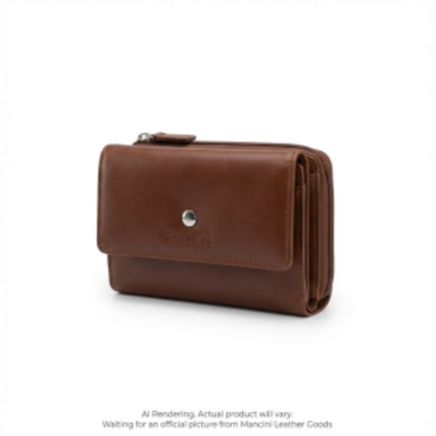 Mancini Equestrian-2 Ladies' Trifold Wallet (52296-BROWN)