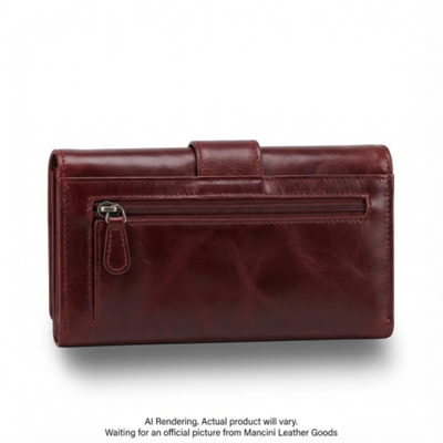 Mancini Casablanca Ladies Trifold Wallet (8700369-RED)