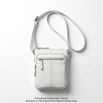 Mancini HBP1075 White Handbag (HBP1075-WHITE)