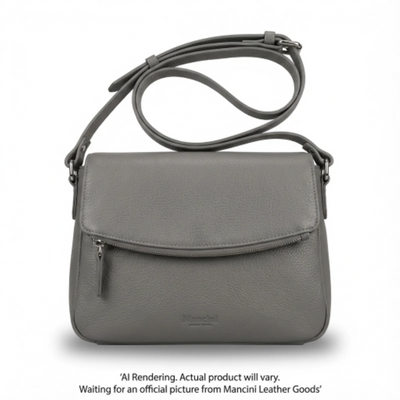 Mancini HBP1050 Grey Crossbody Bag (HBP1050-GREY)