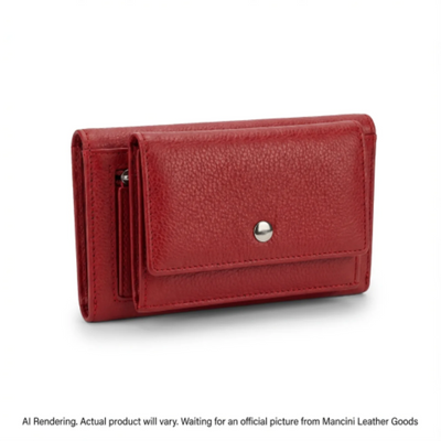 Mancini Fifth Avenue RFID Secure Trifold Wallet (2025296-RED)