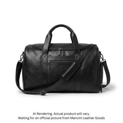 Mancini Classic Carry-on Duffle Bag (99-5477-BLACK)