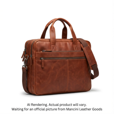 Mancini Buffalo Large Unisex Bag Cognac (99-5485-COGNAC)