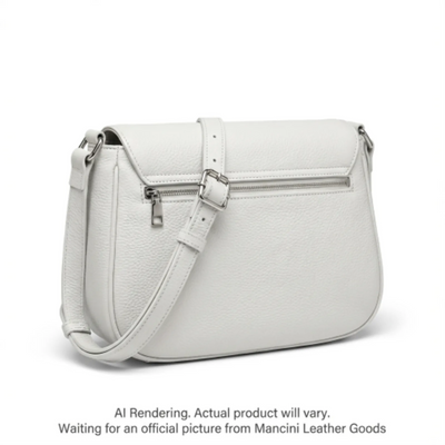 Mancini HBP1050 White Crossbody Bag (HBP1050-WHITE)