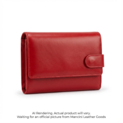 Mancini RFID Secure Medium Clutch Wallet (8700371-RED)