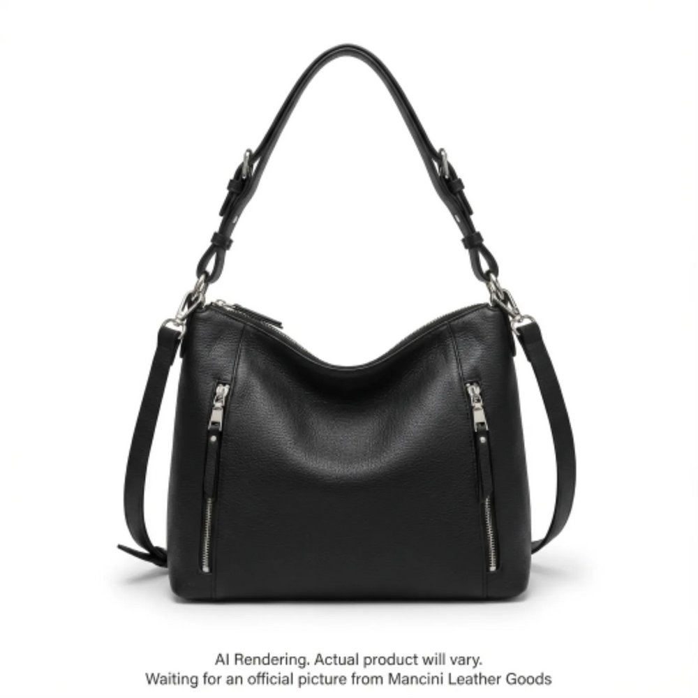 Pebbled Mila Hobo Style Handbag