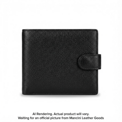 Mancini Fifth Avenue RFID Secure Medium Clutch Wallet (2025283-BLACK)