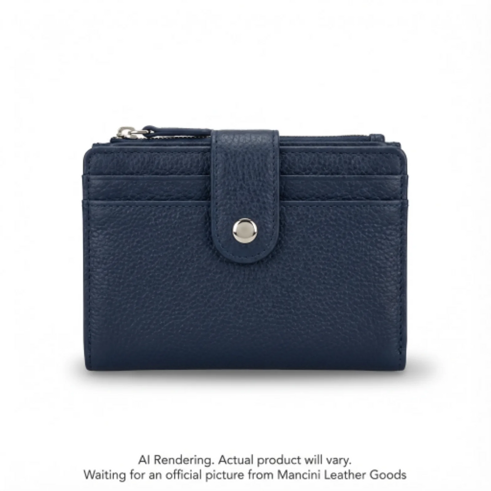Pebbled Ladies’ RFID Small Clutch Wallet