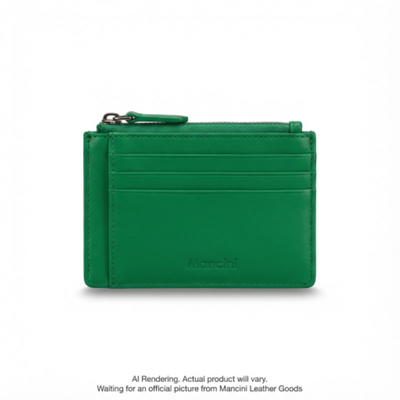 Mancini South Beach RFID Secure Card Case and Coin Pocket (6700379-GREEN)