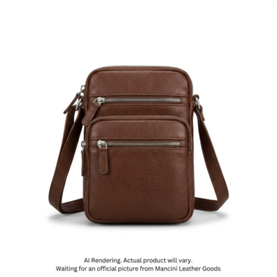 Mancini HBP1075 Brown Handbag (HBP1075-BROWN)