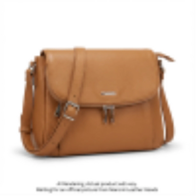 Mancini Pebbled Page Crossbody Bag Camel (HBP1072-CAMEL)
