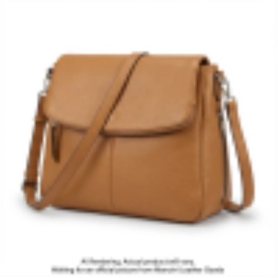 Mancini Pebbled Scarlet Crossbody Hobo Bag Camel (HBP1051-CAMEL)