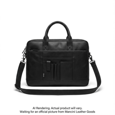 Mancini Buffalo Collection Tote for 14" Laptop (99-5480-BLACK)
