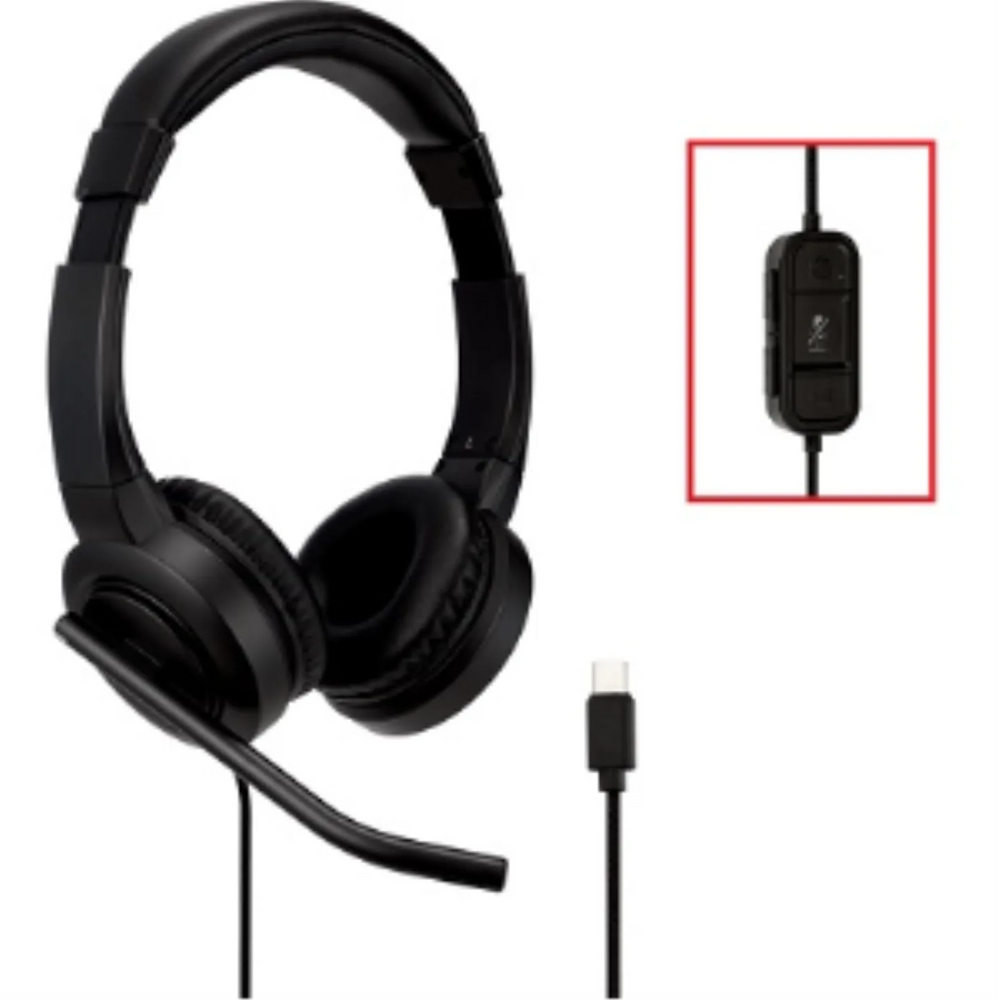 H1000 USBC ON EAR HEADSET BLK